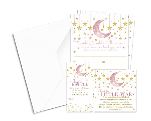 Star Baby Shower Invitation Bundle Set Includes Blank Girls InvitesPaper Clever Party