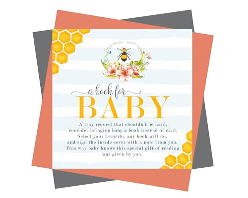 Mama Bee Books for Baby Shower Request Cards
