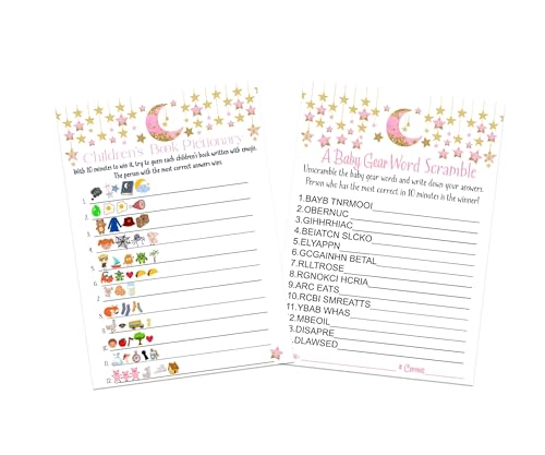 Word Scramble, Double Sided Cards, PinkPaper Clever Party