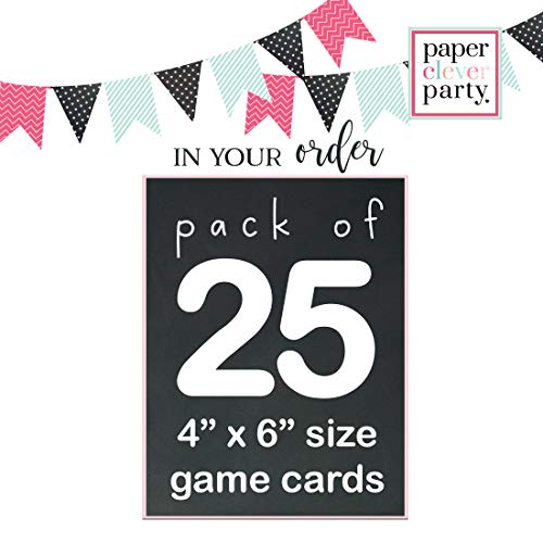 Baby Shower Bingo Game Cards - 25-Pack, Airplane Theme, Red & Blue Landing Soon Design - Paper Clever Party