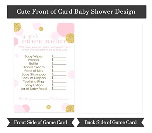 Price Baby Shower Game Guessing Activity Cards Guests Play, Royal Princess TwinklePaper Clever Party