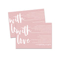 Pink Majesty Wedding Reception Thank You Cards (25 Pack) With Love and Gratitude from the Newlyweds, 4x6 Set - Paper Clever Party