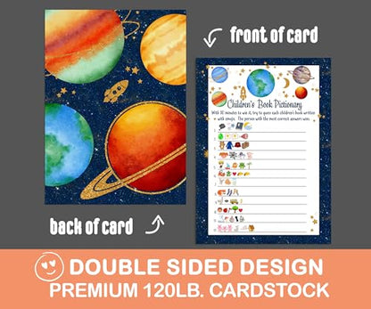 Storybook Activity Cards Guests Play, Celestial Space Ideas, 5x7, 25 PackPaper Clever Party