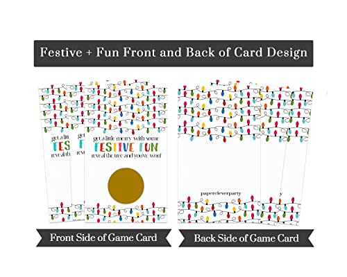 Adults, Groups, Family, Holiday Scratcher Tickets, Xmas Favors, 30 PackPaper Clever Party
