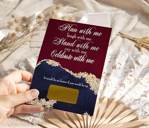 , Wedding Party Proposals Funny, 8 Pack, Modern Themed 4x6 SetPaper Clever Party