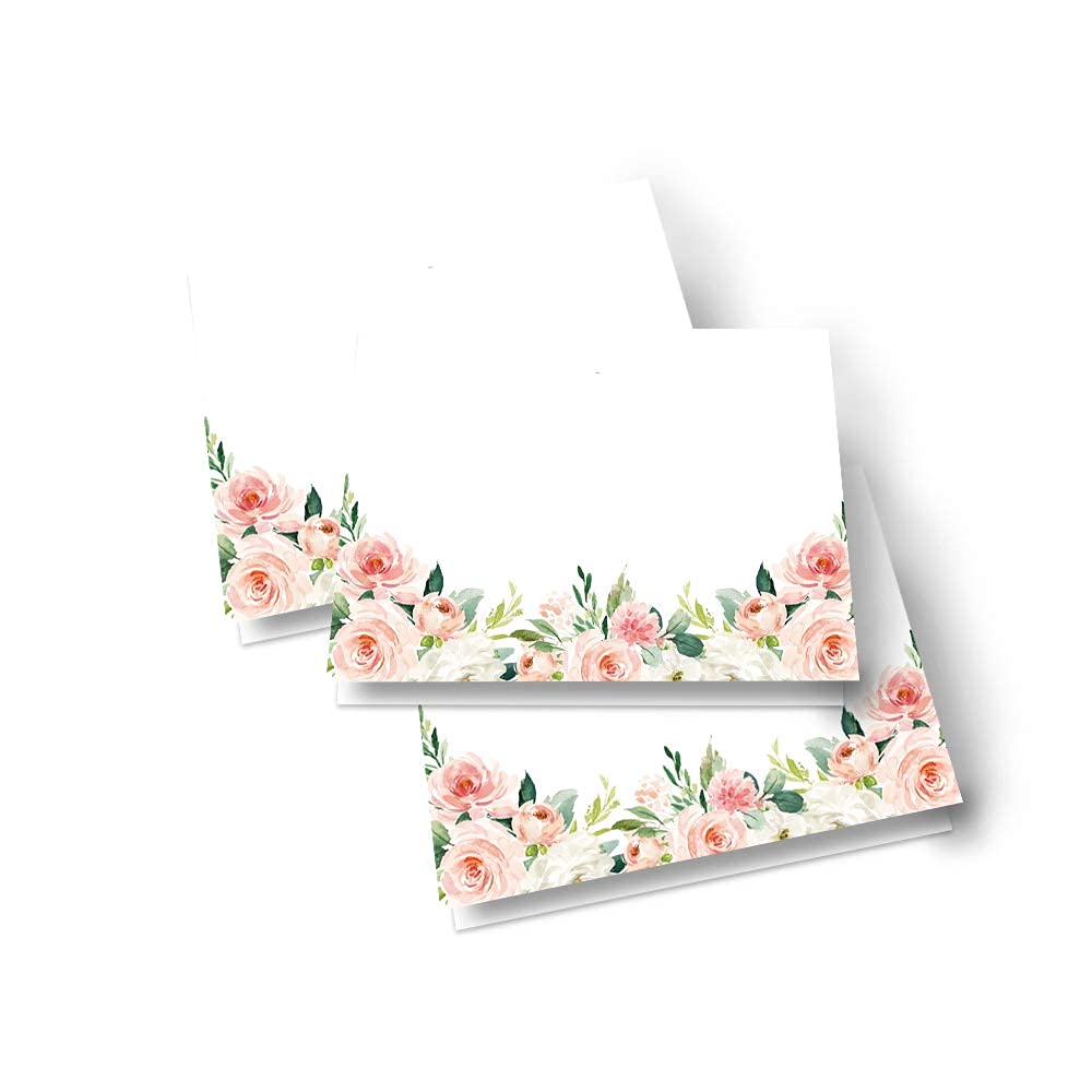 Showers, Banquet, Greenery Folded Favor Tags, Tented, BlushPaper Clever Party