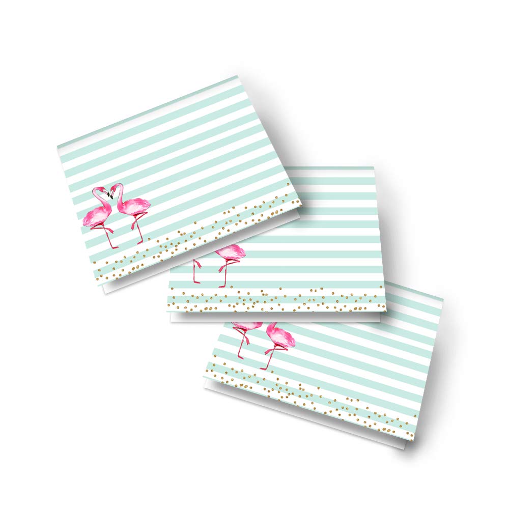 Tropical Flamingo Seating Cards (25-Pack) - Paper Clever Party