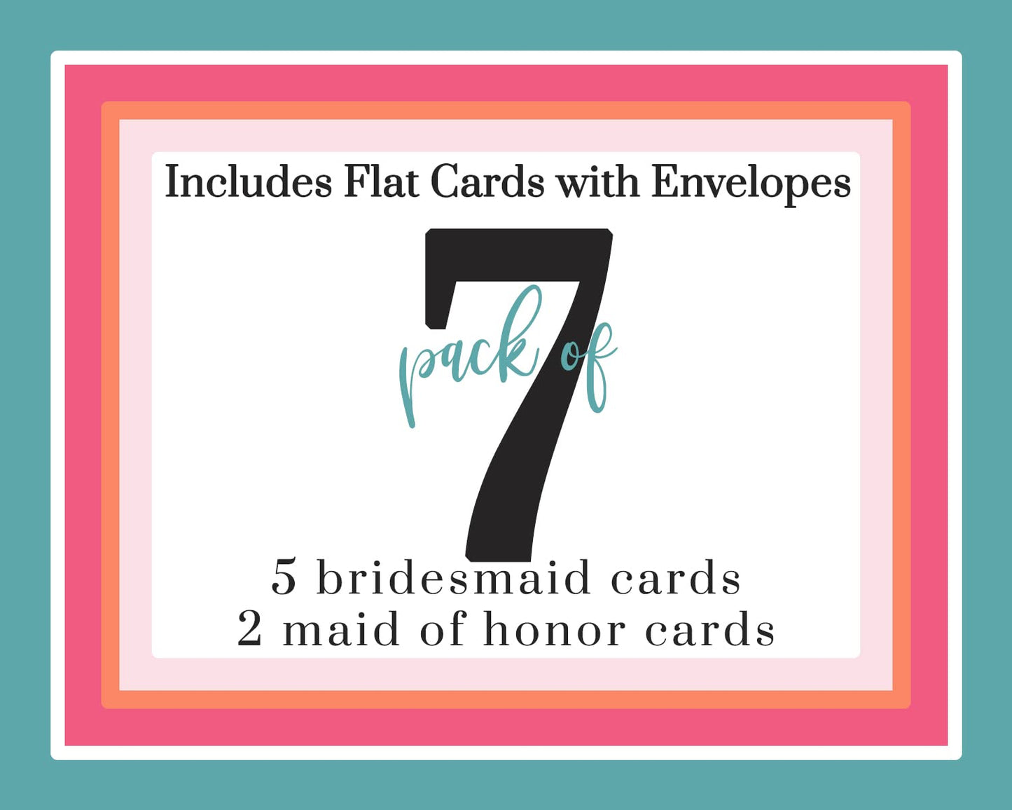 , Wedding Party Proposals, 7 Pack, Rustic Themed 4x6 SetPaper Clever Party