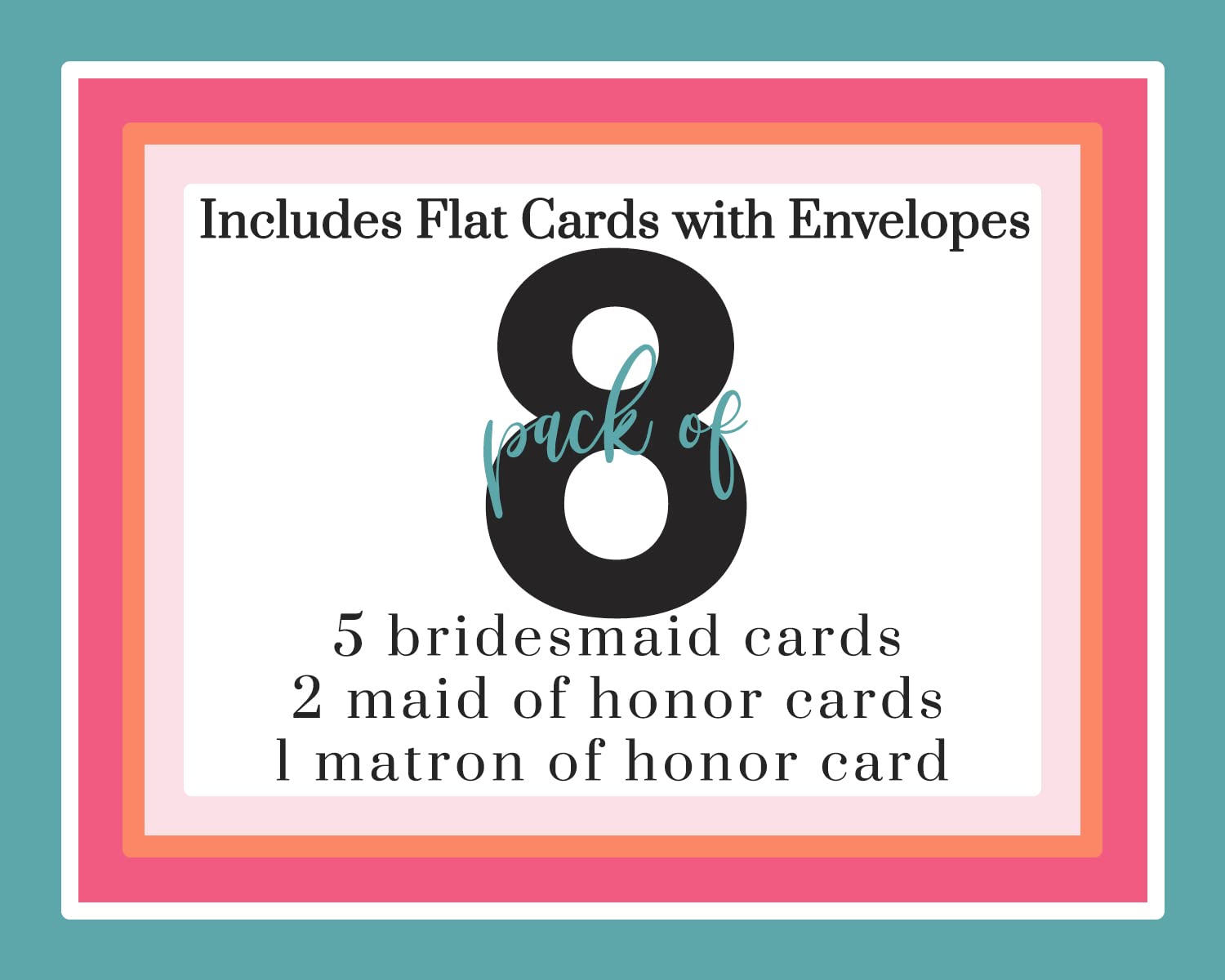 Elegant Floral Bridesmaid Cards, Bridal Party ScratchPaper Clever Party