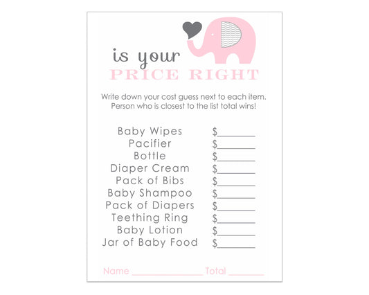 Price Activity Cards Guests Play, Girls Jungle Animal Ideas, 4x6, 25 PackPaper Clever Party