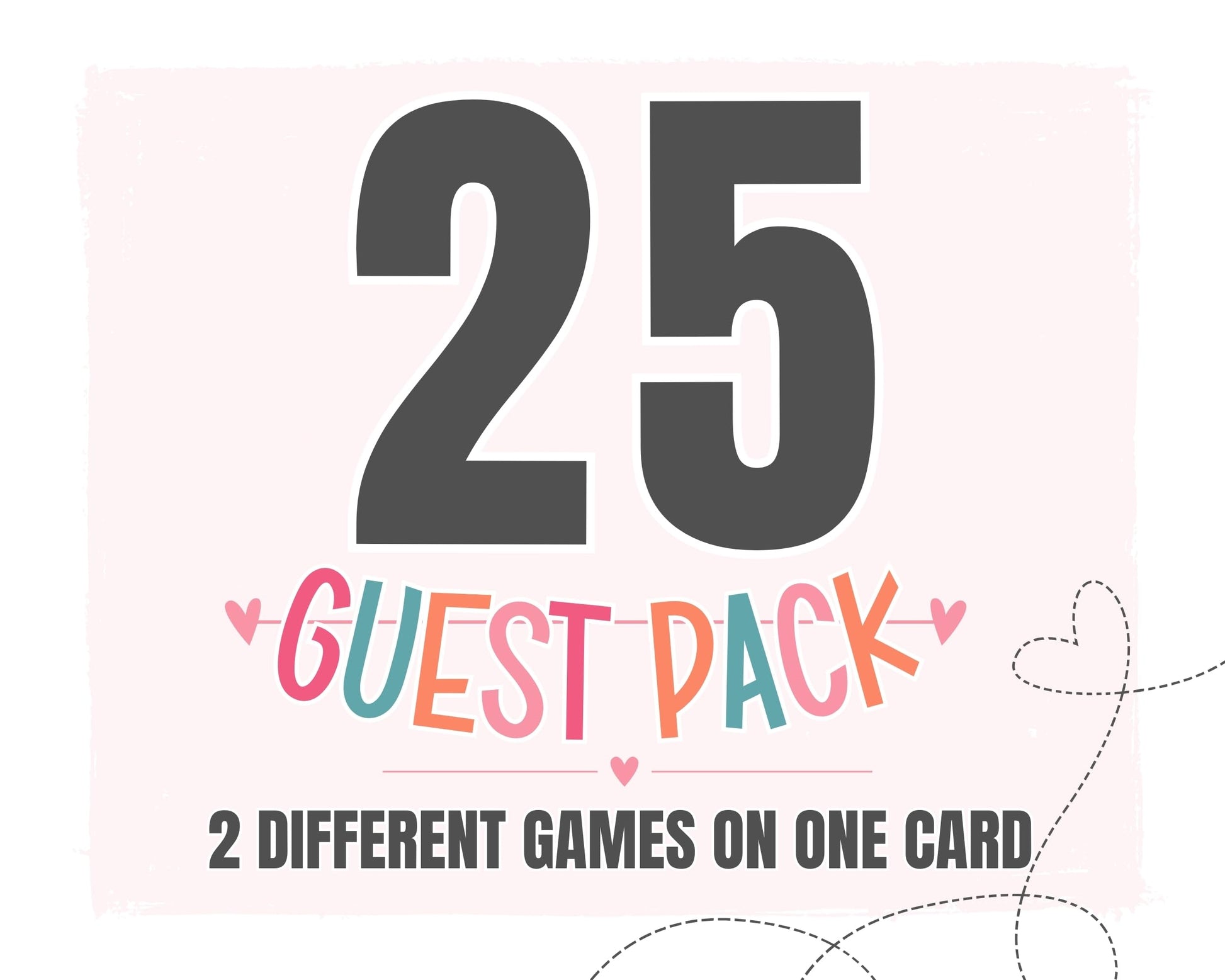 Game Bundle, Double Sided Activity Cards, 5x7, Mountain Ideas, 25 PackPaper Clever Party