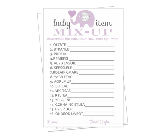 Guests - Girls Baby Shower Games - Princess Jungle Animal Themed - Printed 4x6 Size SetPaper Clever Party
