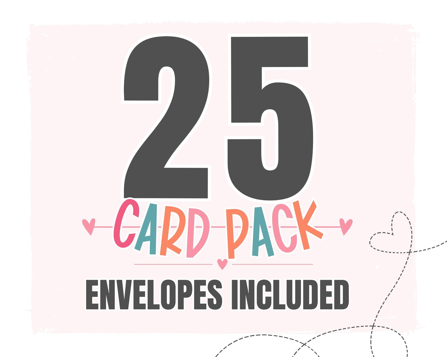 Envelopes Set, Folded Notes, Small 4bar Size, 25 PackPaper Clever Party