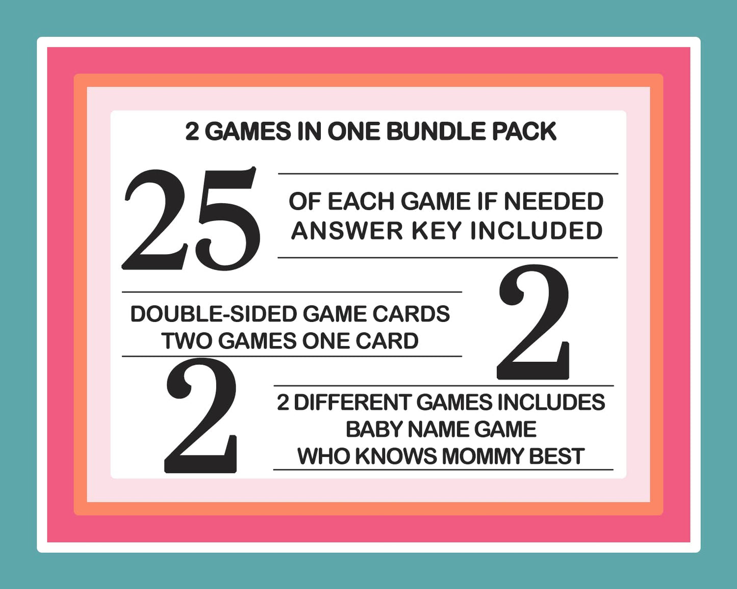 '-1 Bundle (25 Guests) Includes BabyPaper Clever Party