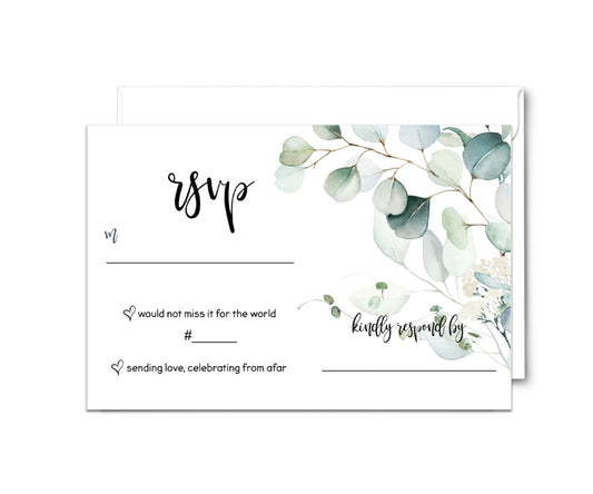 Paper Clever Party Greenery RSVP CardsPaper Clever Party