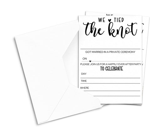 Paper Clever Party 25-Pack Wedding Invitations HappilyPaper Clever Party