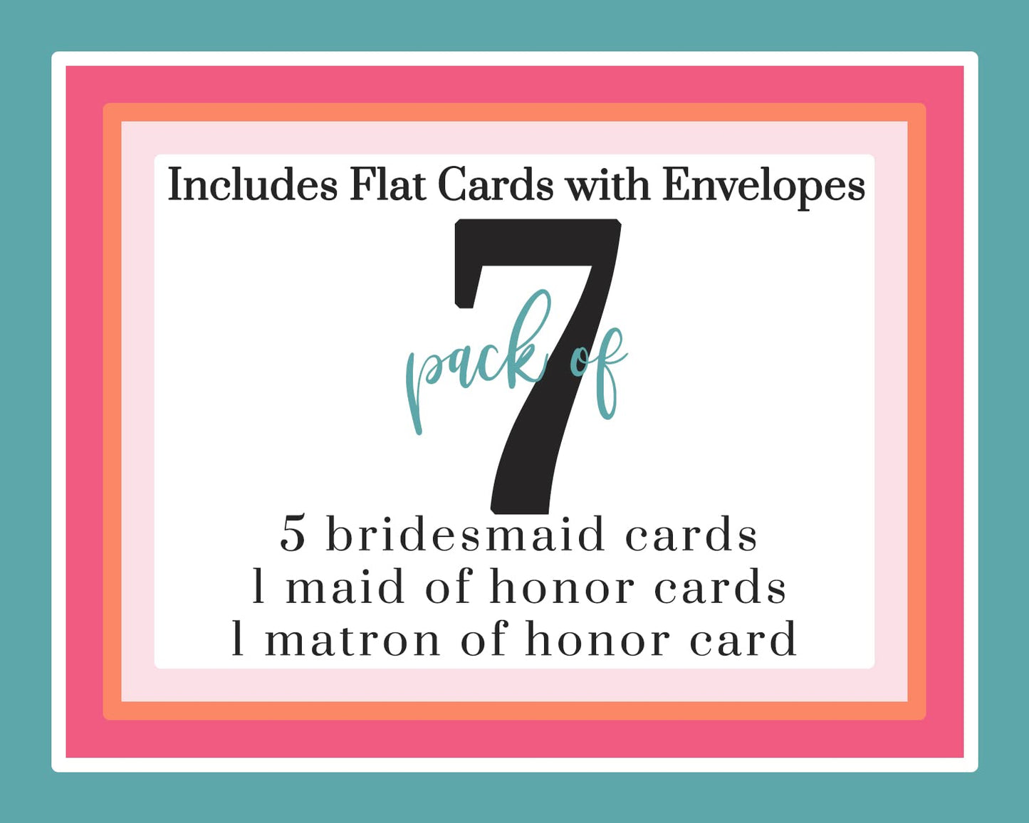 , Wedding Party Proposals 7 Pack, Rustic Boho Themed 4x6 SetPaper Clever Party