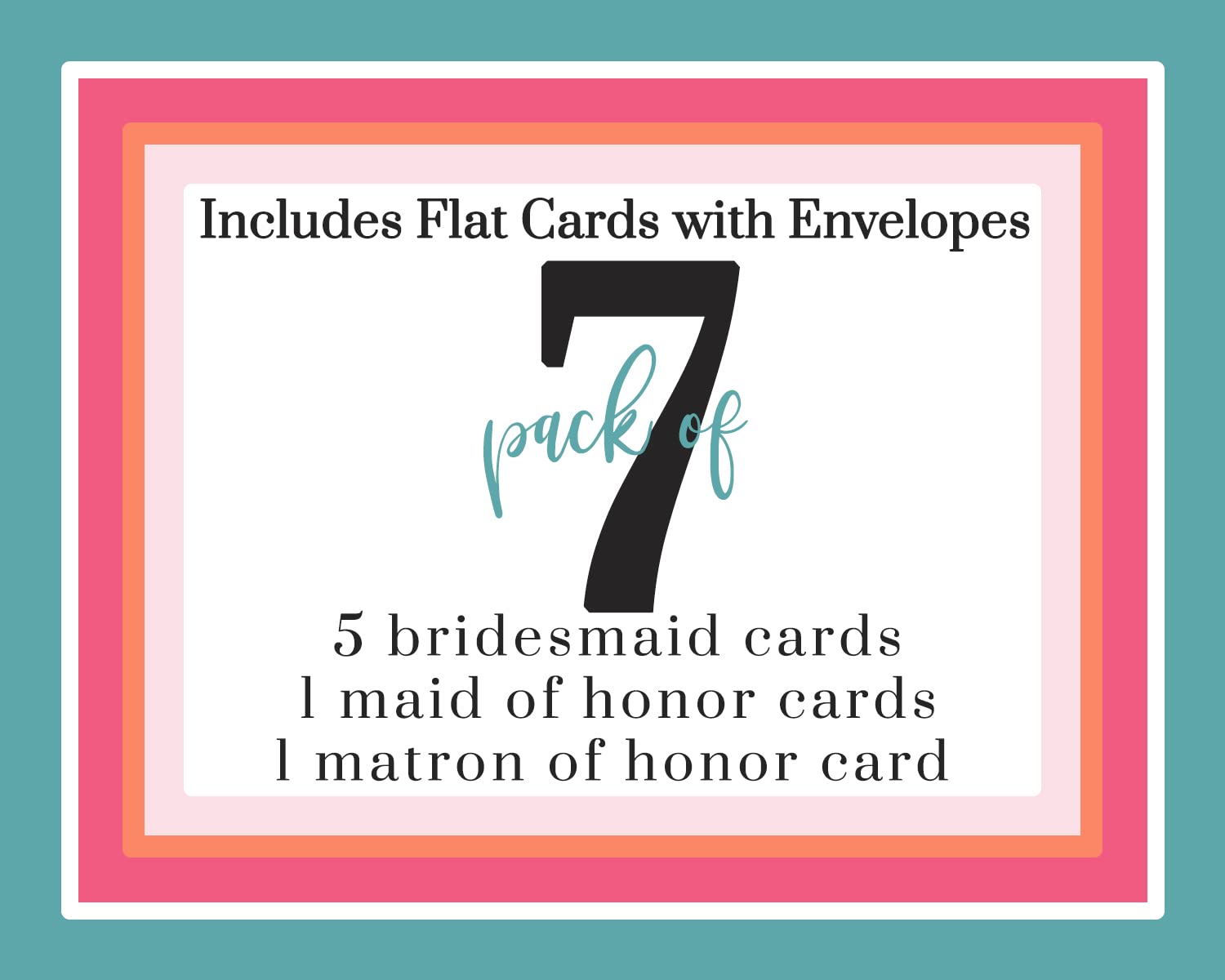 , Wedding Party Proposals 7 Pack, Rustic Lilac Themed 4x6 SetPaper Clever Party