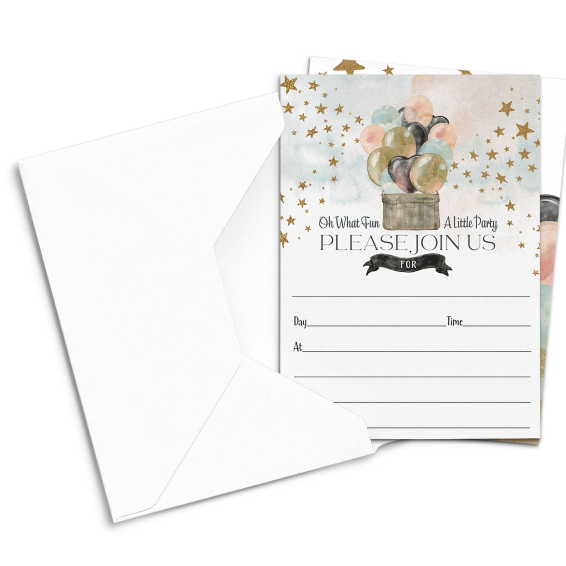 Showers, Graduation, Reception, DIY 5x7 Blank Cards, 25 CountPaper Clever Party
