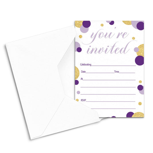Occasion Party Invites Modern, DIY 4x6 Blank Cards, 25 CountPaper Clever Party