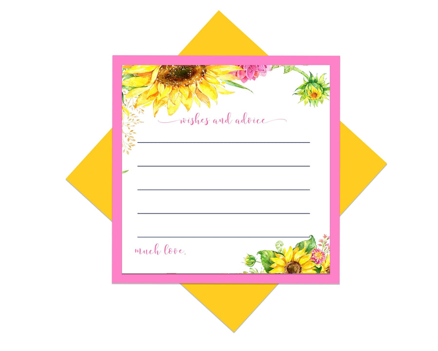 Sunflower Advice Cards for All Occasions - Paper Clever Party