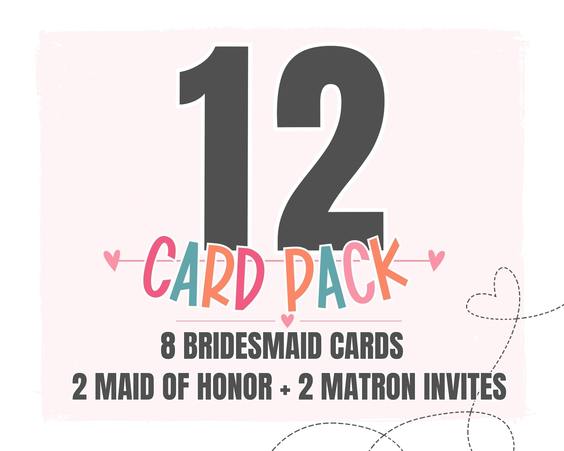 (12 Pack) Wedding Attendant Proposal Invites Folded SetPaper Clever Party
