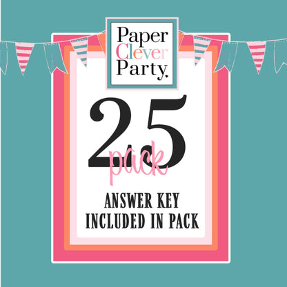 Paper Clever Party Nautical Baby Shower Bingo Game Blank Cards GuestsPaper Clever Party