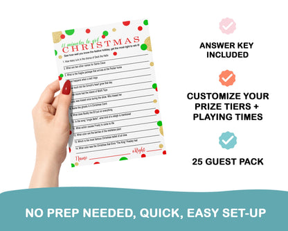Song Questions, 25 Guest Pack, 5x7 Cards, Version 1Paper Clever Party