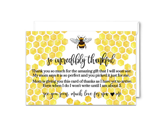 Envelopes, Gender Neutral Bumblebee Design, 4x6 InchesPaper Clever Party