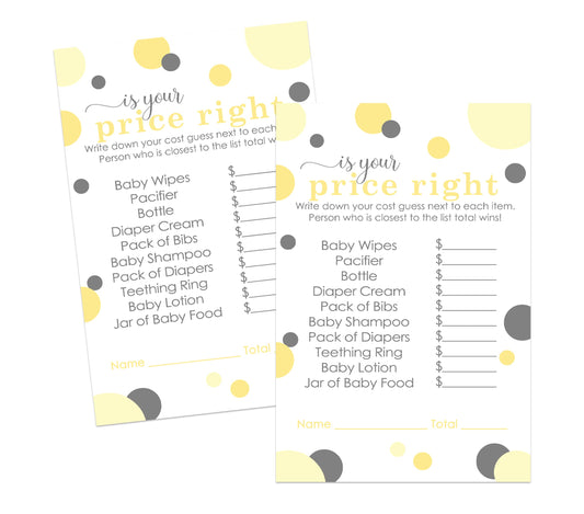 Bee Guessing Activity Cards Gender Reveal BoyPaper Clever Party