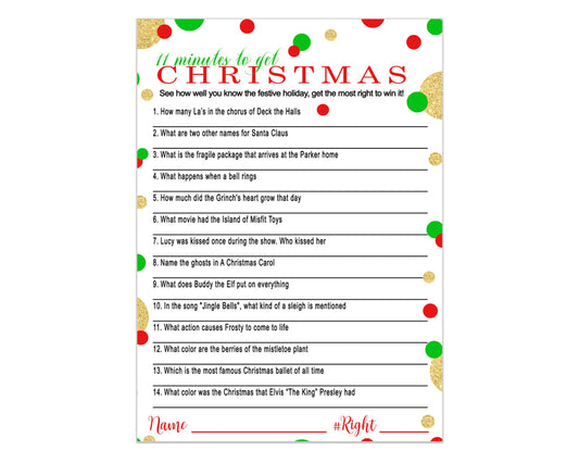 Song Questions, 25 Guest Pack, 5x7 Cards, Version 1Paper Clever Party