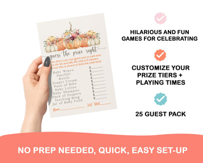 Baby Shower Game Gender Neutral, Floral, 5x7 Cards, 25 PackPaper Clever Party