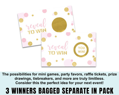 Occasion Lottery Scratcher Ticket Prize Drawings Win Prizes, Modern Wedding FavorsPaper Clever Party