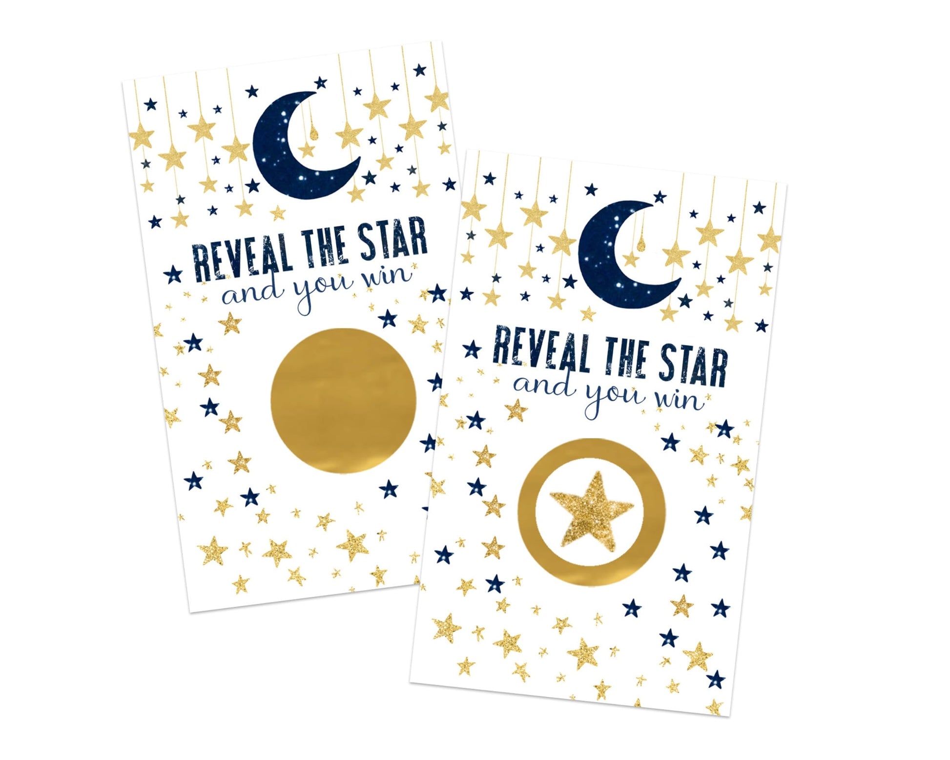 Game Cards (30 Pack) Boys Baby Shower Activity - Celestial Raffle TicketsPaper Clever Party