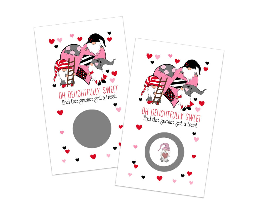 Sweetheart Gnomes Scratch Off Cards (30 Pack) - Paper Clever Party