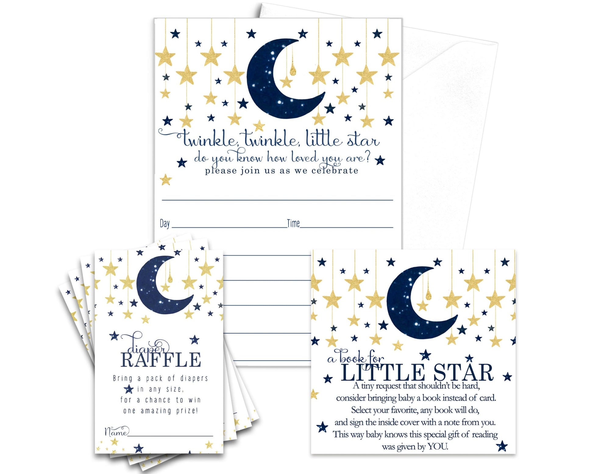 Star Baby Shower Invitation Bundle (25Paper Clever Party