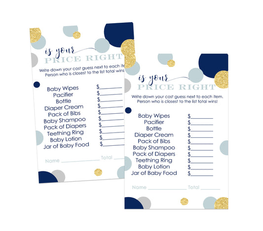 Star Royal Prince Reveal Themed Abstract Dots, 4x6, 25 PackPaper Clever Party