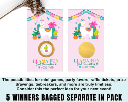 Game Cards (30 Pack) Girls Baby Shower Scratcher Tickets Prize Drawing Raffles, Lotto RevealPaper Clever Party