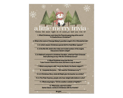 Adults, Office, Group, Snowman Thanksgiving, 25 Pack, 5x7 Cards, Version 4Paper Clever Party