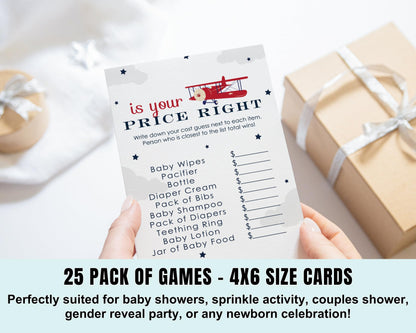 Price Game - 25 Pack, Fun Guessing Activity Cards, Easy PlayPaper Clever Party