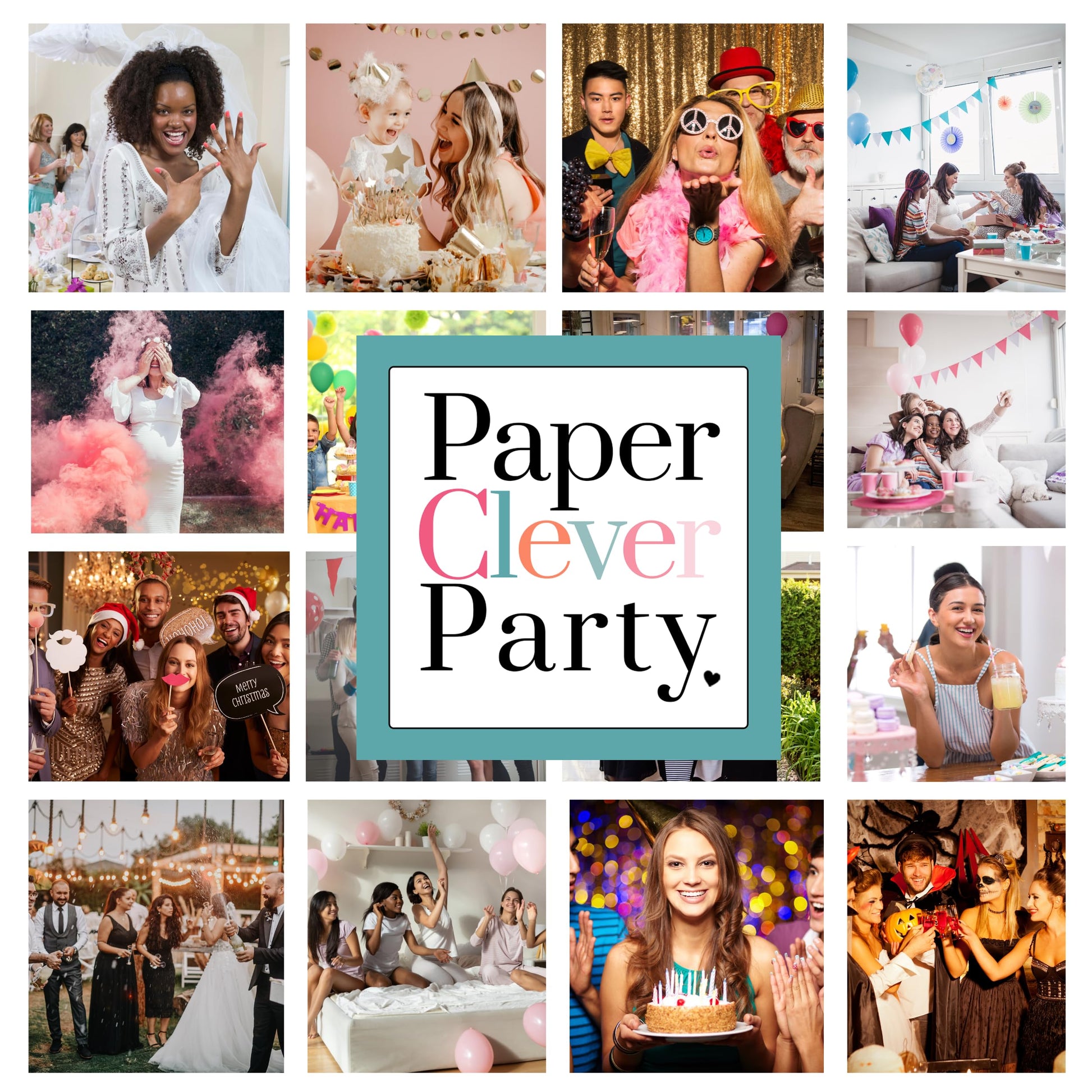 Occasions, Wedding, Showers, Graduation, Retirement, BirthdayPaper Clever Party