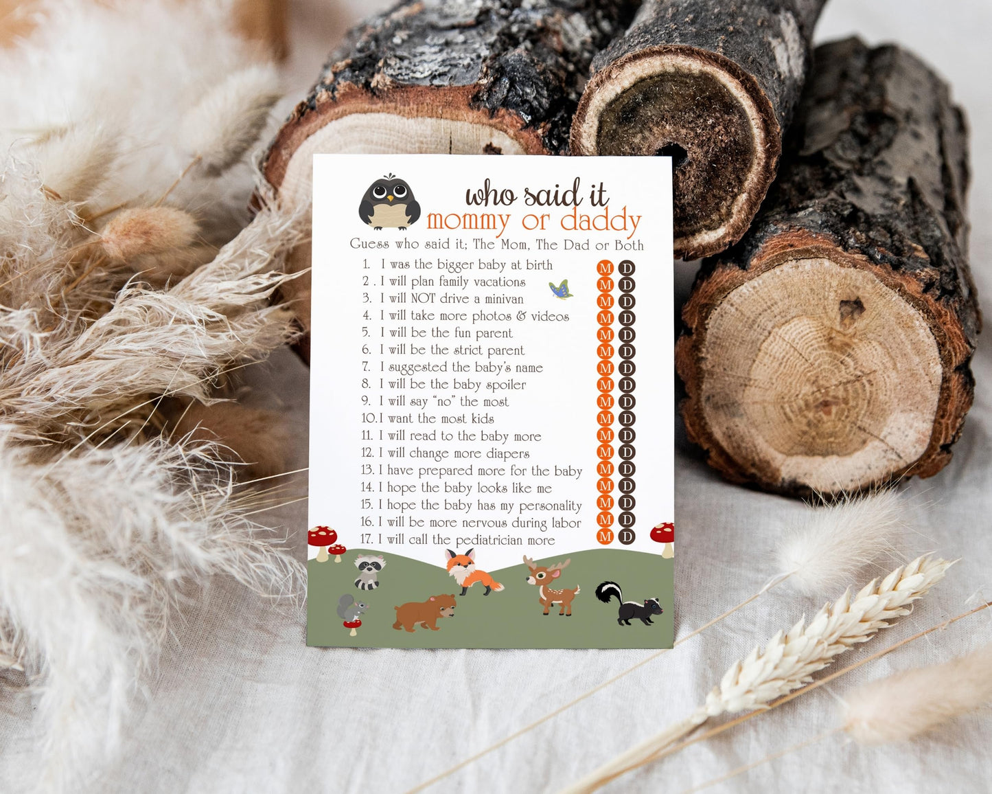Guests Rustic Gender Neutral Themed Ideas, 25 PackPaper Clever Party