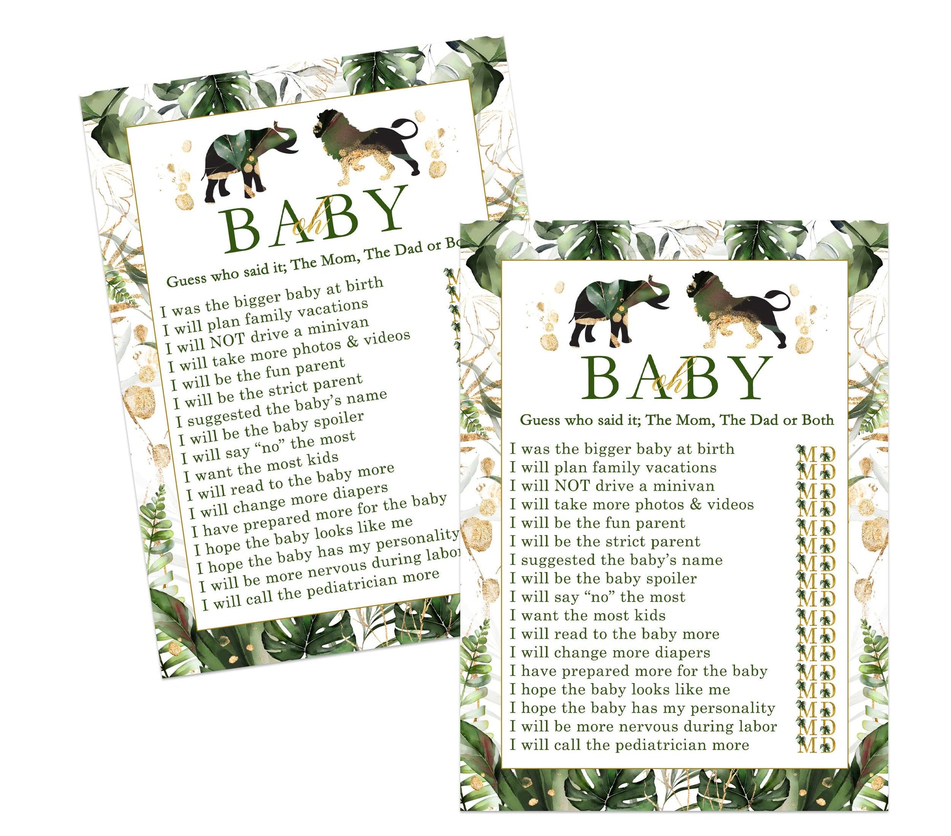 Girls Greenery Gold Royal Themed Ideas, 25 PackPaper Clever Party