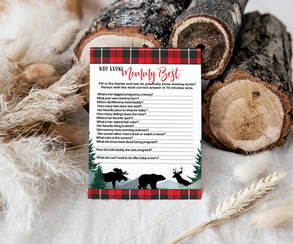 Paper Clever Party Lumberjack Baby Shower Word ScramblePaper Clever Party