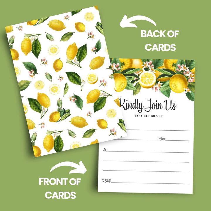 Lemon & Greenery All-Occasion Invites - 25ct, 5x7