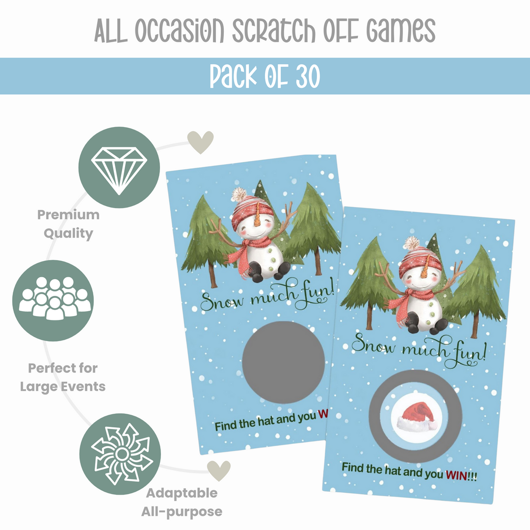 JollySnowmanScratchOffCards-ChristmasPartyGamesforAdults_FamilyThanksgivingActivities_30Pack