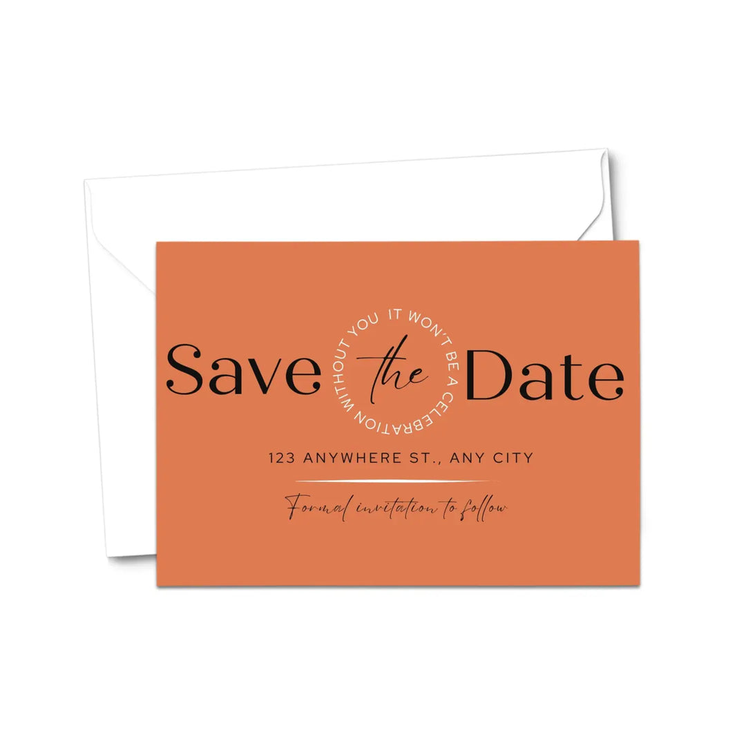 Custom Enchanted Green and Ruby Save the Date Cards - Personalized 4x6 Inch Invitations with Elegant Typography and White Envelopes - Perfect for Weddings, Birthdays, and Showers