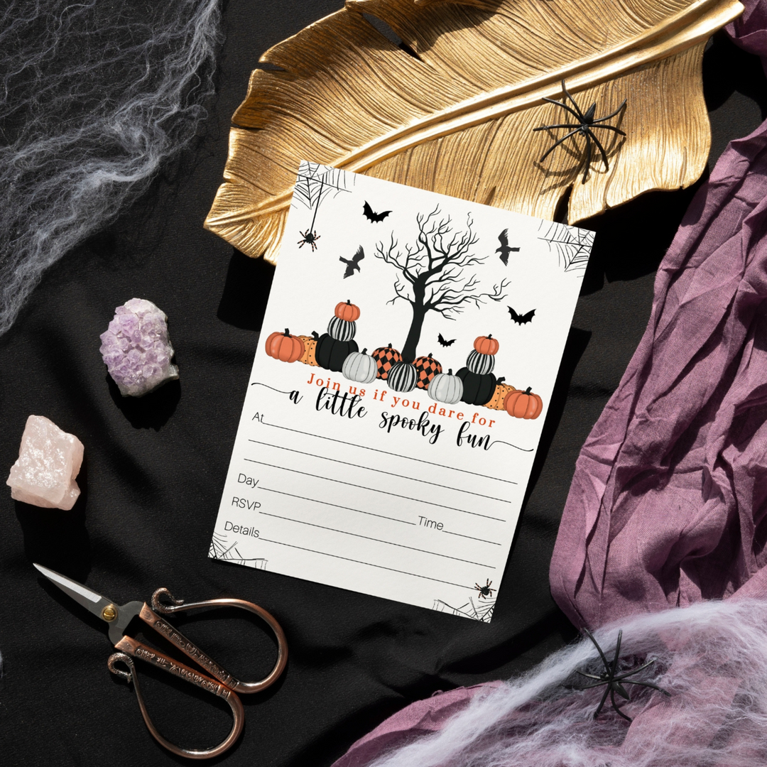 Bewitched Halloween Invitations - 25ct, Versatile, 5x7 - Paper Clever Party