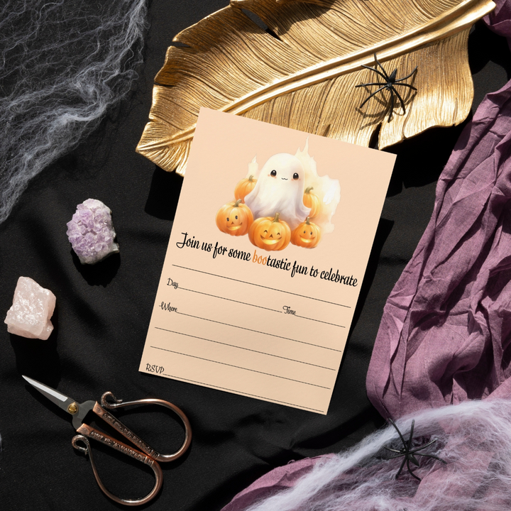 Boo Bash Halloween Invitations - 25ct, Versatile, 5x7 - Paper Clever Party