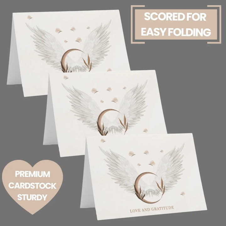 Heaven Sent Themed Thank You Cards with Envelopes (25 Pack) All Occasion Notecards